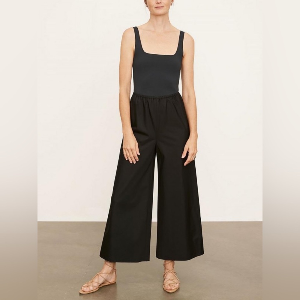 $275 Vince Poplin Bias Culotte Wide Leg Cotton Gaucho Pants